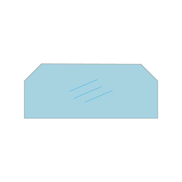 Dovre 900G focus k h kachelruit als hittebestendig glas voor de Dovre 900G focus kachel.