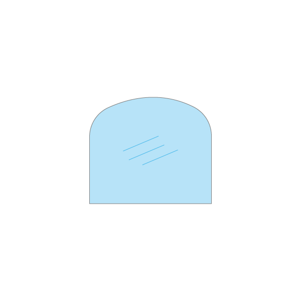 Bestfire VRa5 kachelruit van hittebestendig glas voor de Bestfire VRa5 kachel.