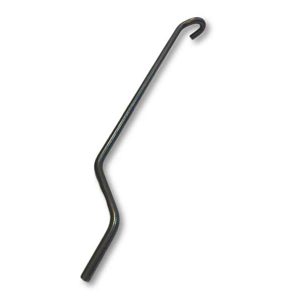 Flam Design 68/45 klepstang met haak. Metalen stang met haakje.