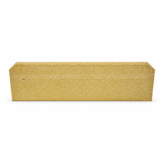 Beige langwerpige vlamplaat