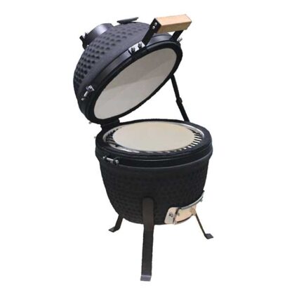 Kamado 13 met pizzasteen op het rooster