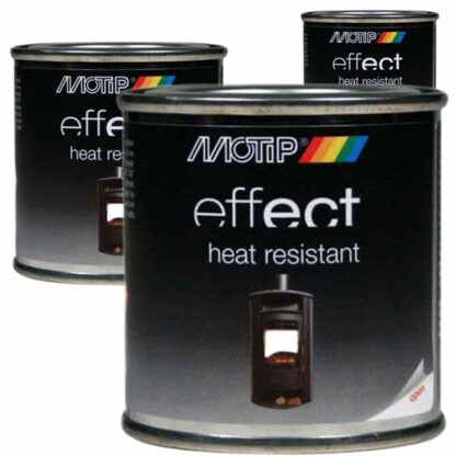 Motip Effect heat resistant verf in blik, hittebstendige kachelverf voor kwast of roller