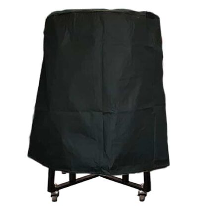 Hoes voor de kamado 21 bbq. Hoes over de kamado 21 geplaatst