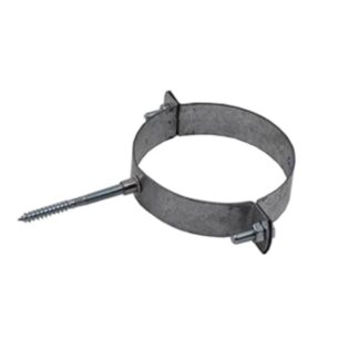 Muurbeugel met pen van gegalvaniseerd staal. Diameter 125mm.