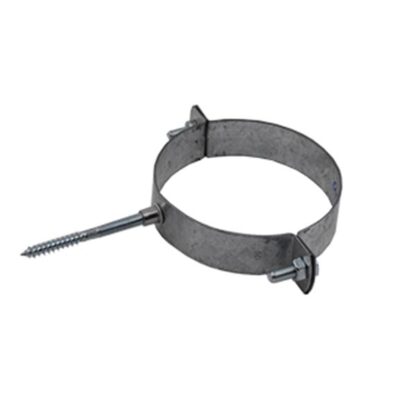 muurbeugel met pen van gegalvaniseerd staal. Diameter 130mm