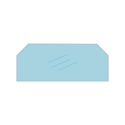 Dovre 900G focus k h kachelruit als hittebestendig glas voor de Dovre 900G focus kachel.
