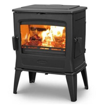 Dovre TAI 45 WD brandend met vuur