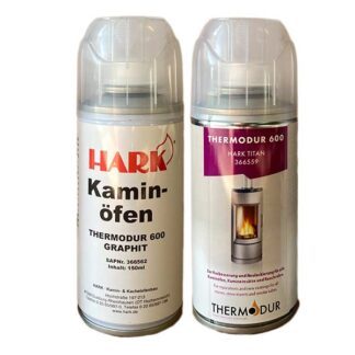 Hittebestendige verf voor Hark kachels in de kleur Grafiet en Titanium
