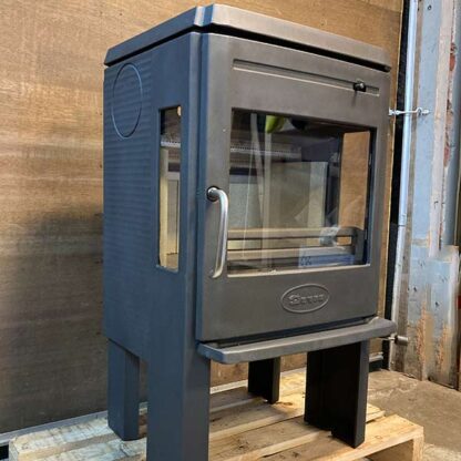 Dovre 350CB-3 met zijruiten en inkijk van de zijkant
