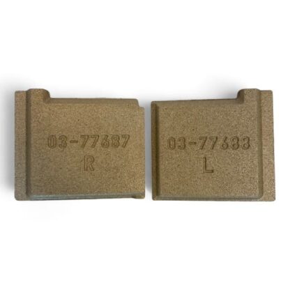 2 Dovre 540W achterstenen voor de achterwand van vermiculite met nummer