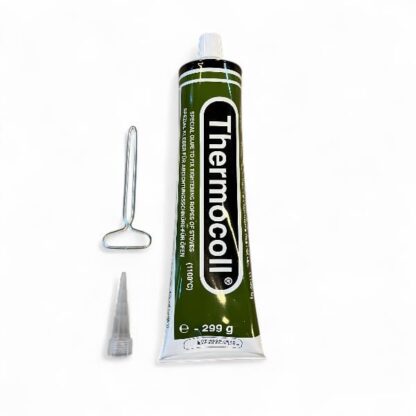Thermocoll hittebestendige lijm kleur zwart 170ml met spuitmondje en knijper tube roller