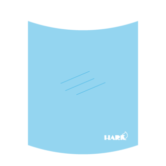 kachelruit voor de Hark Galant 1 kachel. Glas met een logo rechtsonder