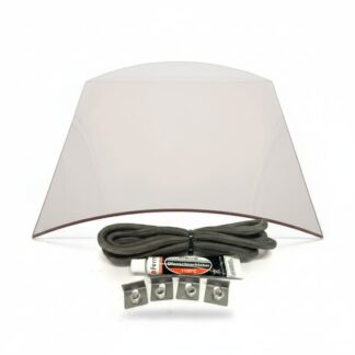 Alltrade topo Casablanca kachelruit. Gebogen vuurvast glas inclusief montage set.