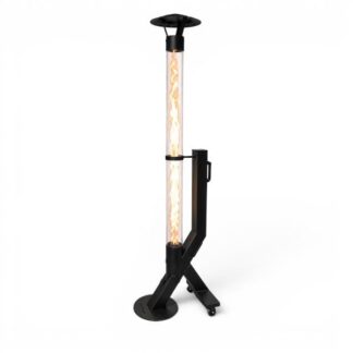 Pellet terrasverwarmer Ignira 2.0 met glazen buis voor tuin of veranda