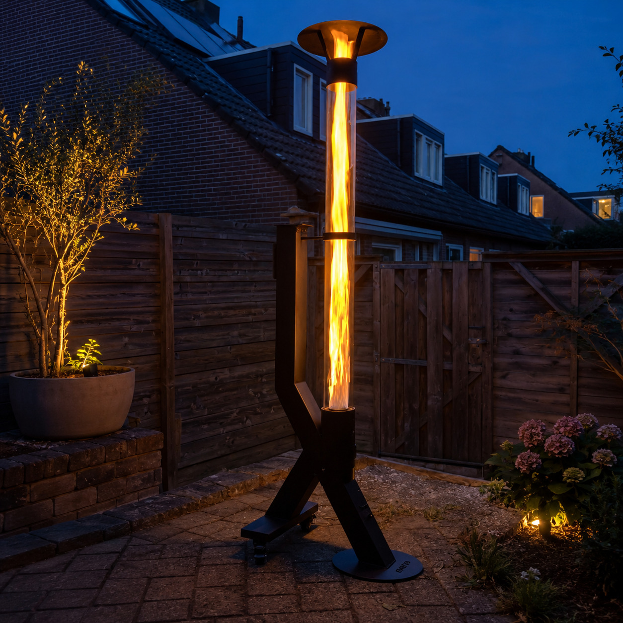 test review pellet terrasverwarmer Ignira 2.0 in de tuin thuis.