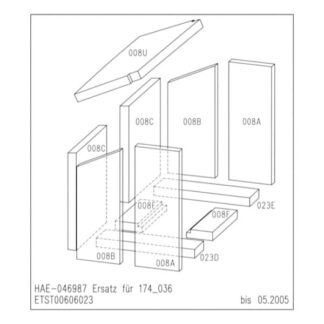 Hark Alero1 binnenwerkset 11-delig oud model