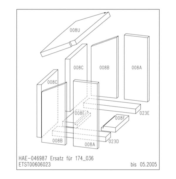 Hark Alero1 binnenwerkset 11-delig oud model
