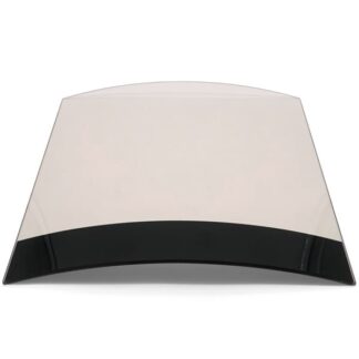 gebogen kachelglas voor Euromate Masaya keramik houtkachel met zwarte rand. Aangeduid soms als Uniproducts UNI-1068